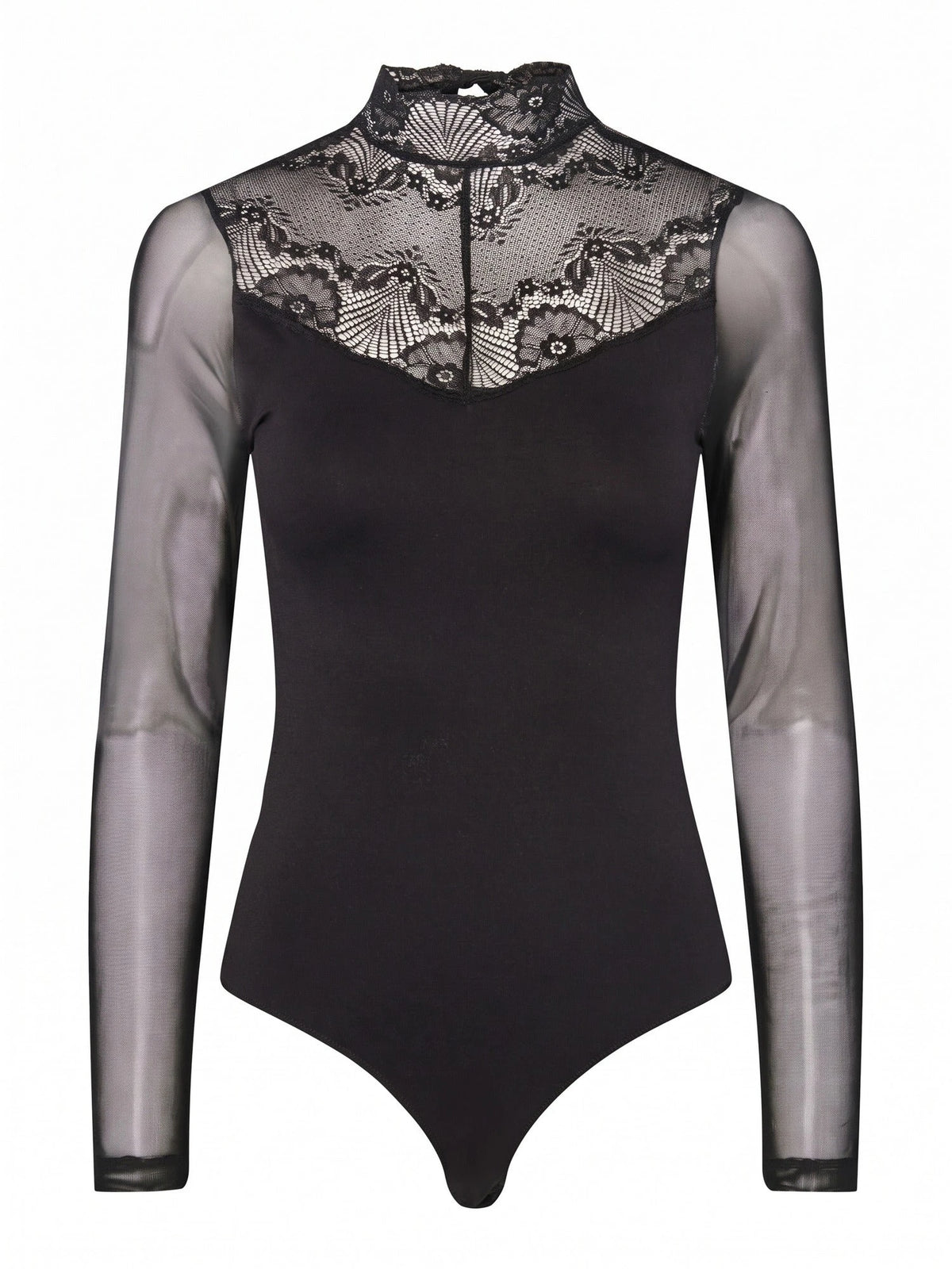 Pieces Pieces kanten body lange mouw- Naya Bodystocking