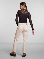 Pieces Pieces kanten body lange mouw- Naya Bodystocking