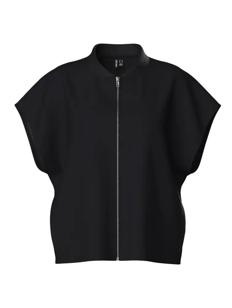 Pieces Pieces lounge vest met rits - Zip sweat vest