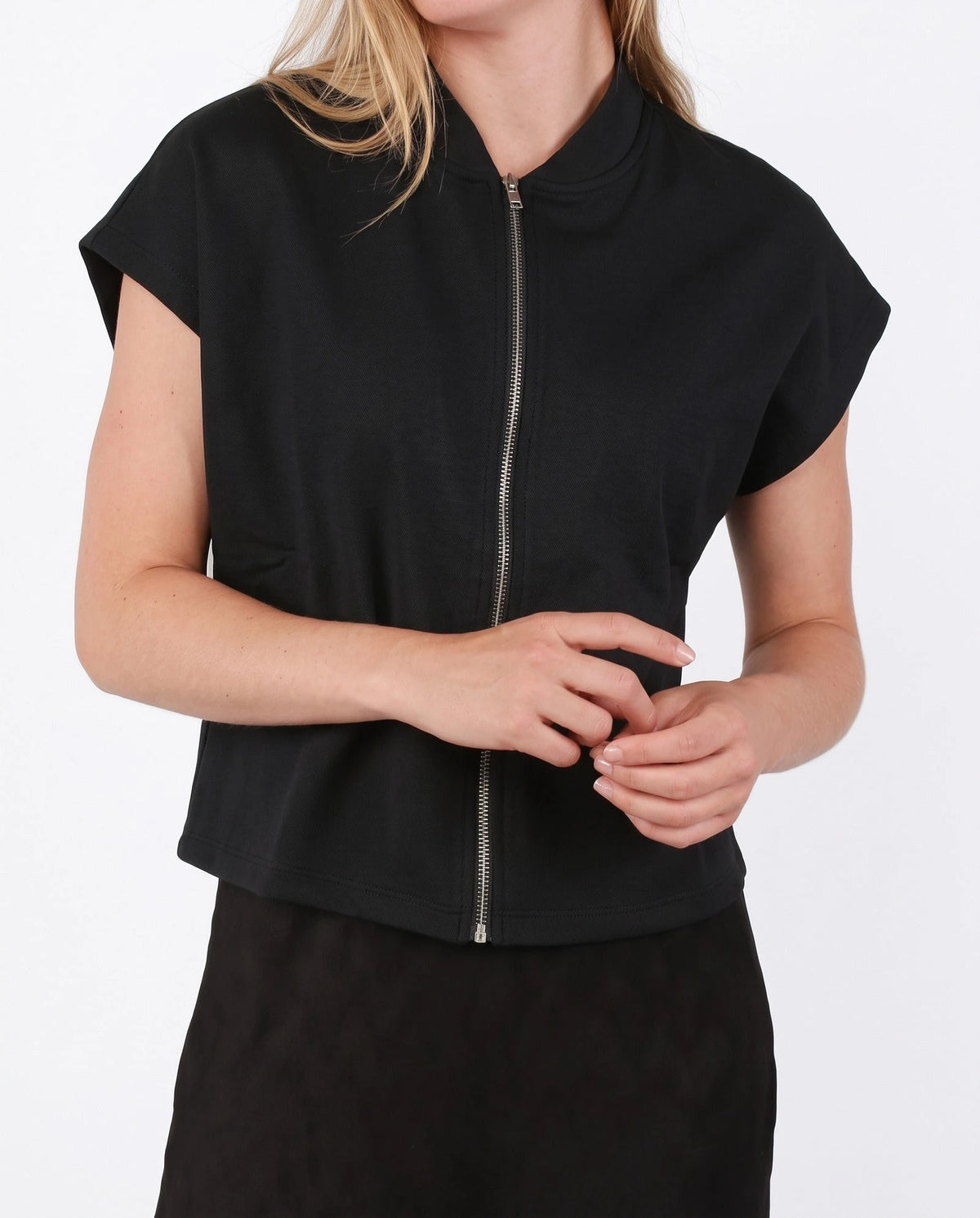 Pieces Pieces lounge vest met rits - Zip sweat vest