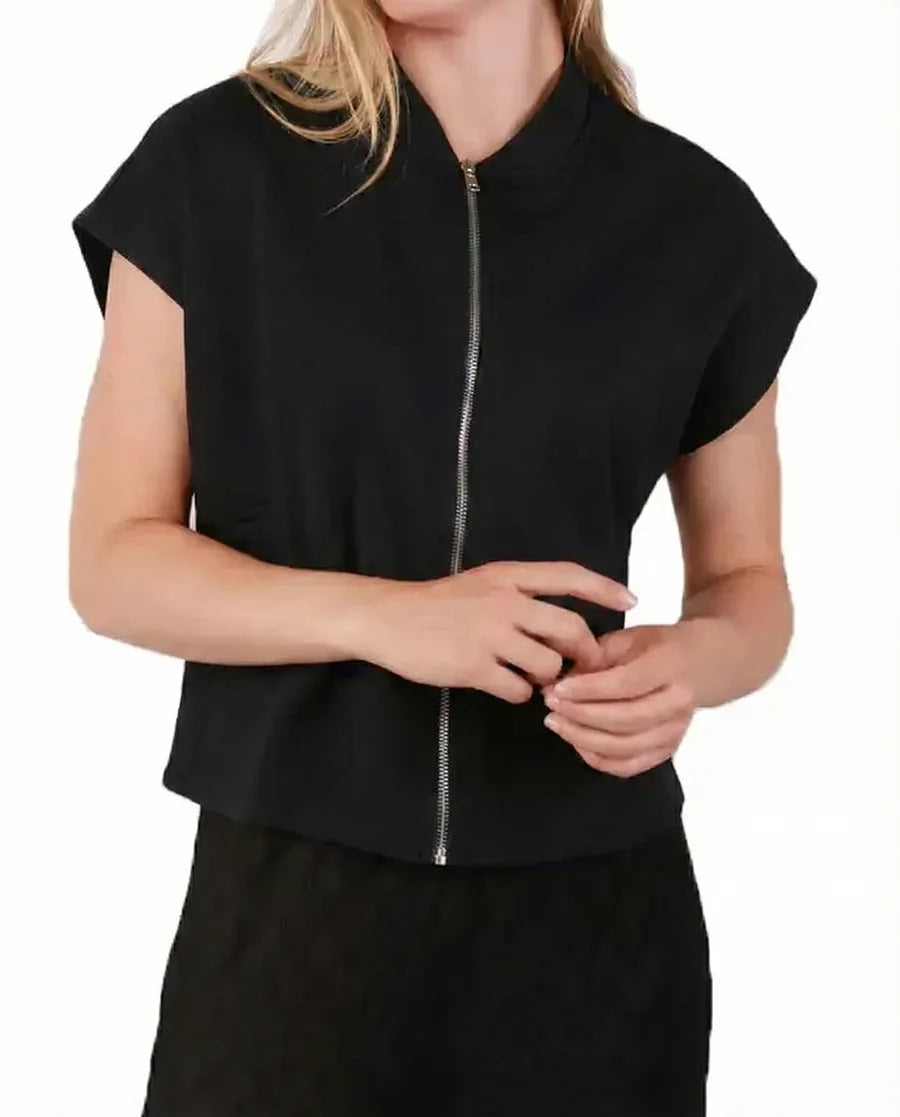 Pieces Pieces lounge vest met rits - Zip sweat vest