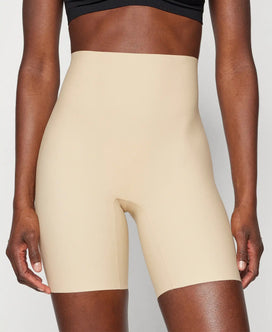 Pieces Pieces Naadloze hoge dames boxershort met lange pijpjes - Seamless