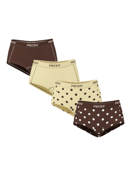 Pieces 4-Pack Dames shorts - Solid