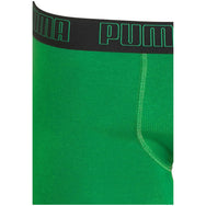 Alle | detail | Detail band met Puma-logo, groen – Puma heren boxershort 2-pak kort pijpje - Basic Trunk