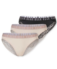 Schiesser Elle 3-Pack Kanten brazilian slips dames - Lace