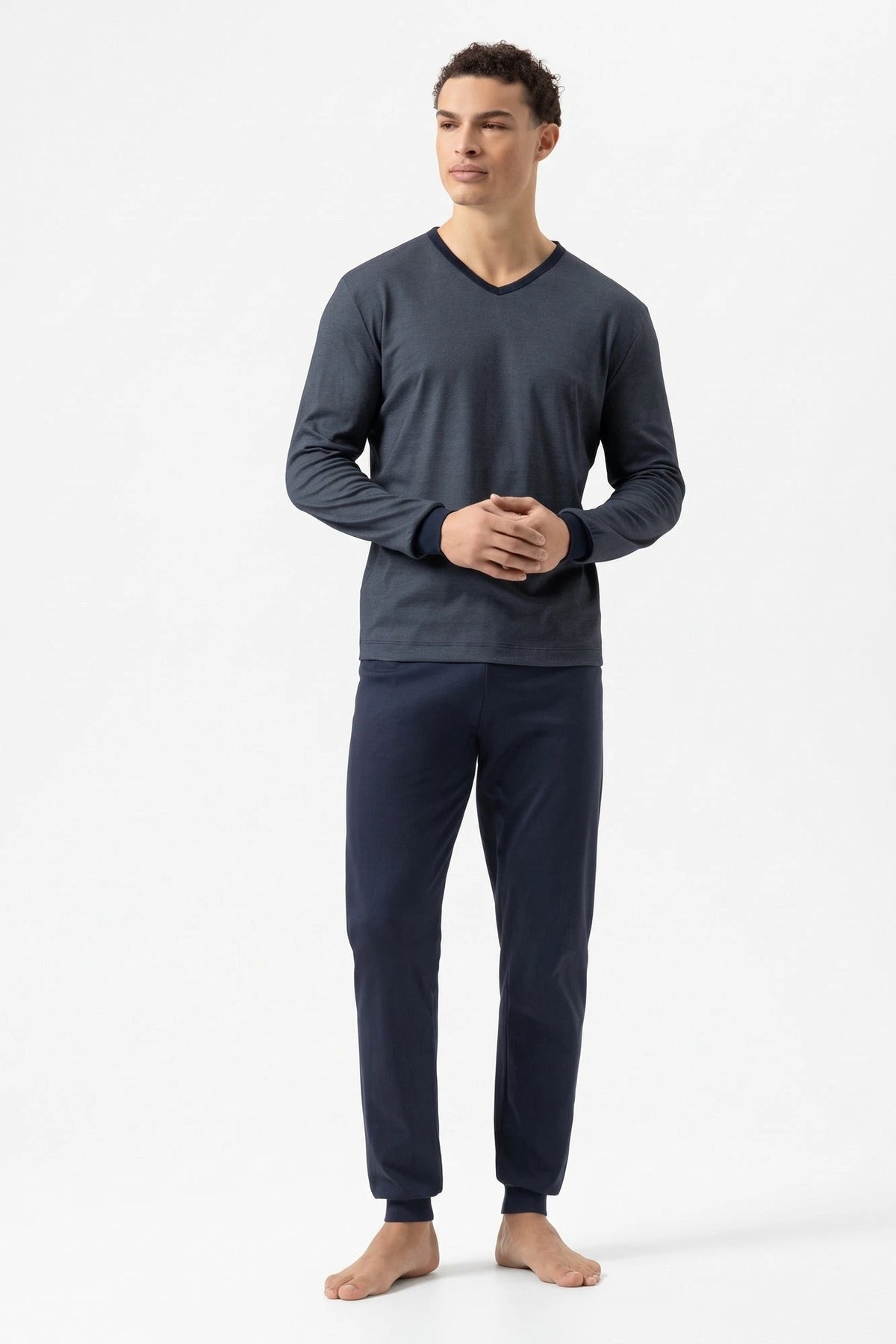 Schiesser Mey heren pyjama Katoen - Bennison