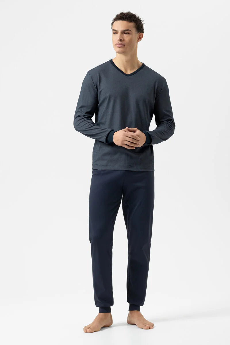 Schiesser Mey heren pyjama Katoen - Bennison