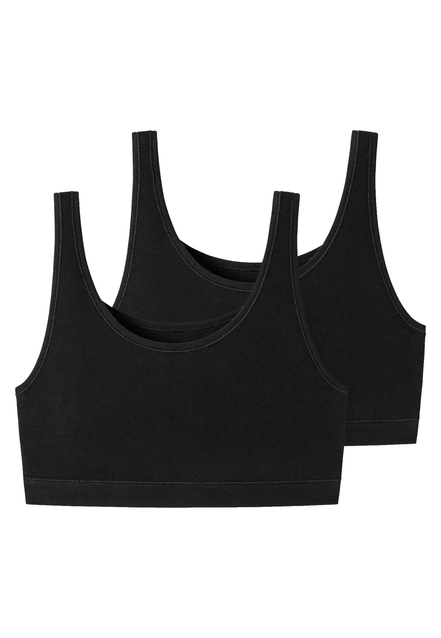 Schiesser Schiesser 2-pack Bustier top - Biologisch katoen - Bralette