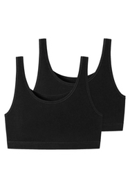 Schiesser Schiesser 2-pack Bustier top - Biologisch katoen - Bralette
