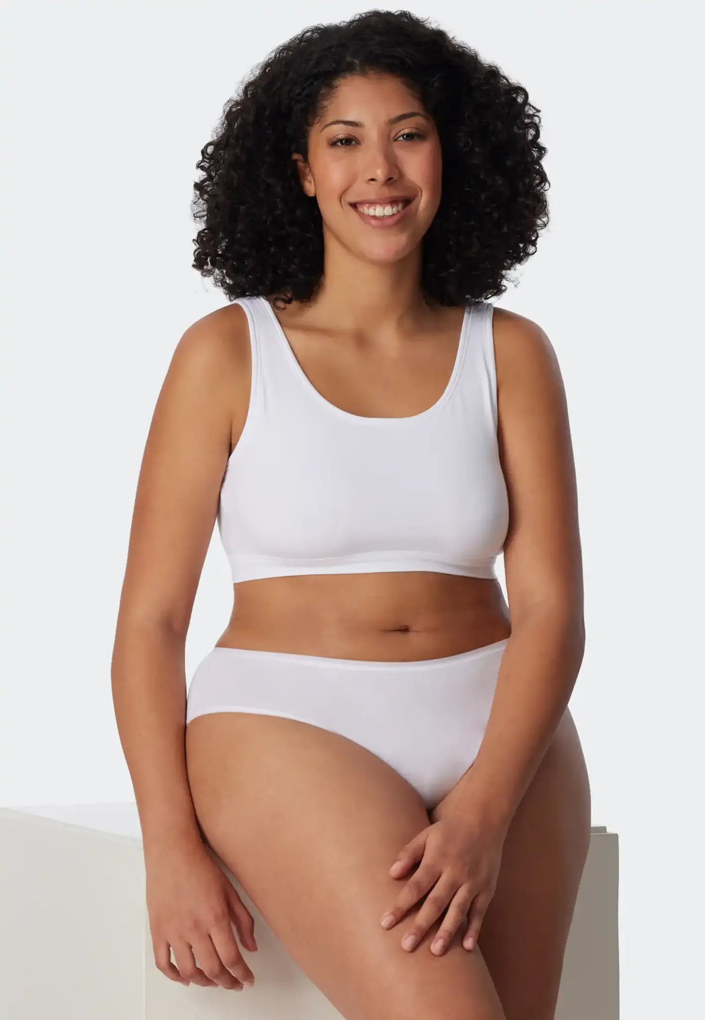 Schiesser Schiesser 2-pack Bustier top - Biologisch katoen - Bralette