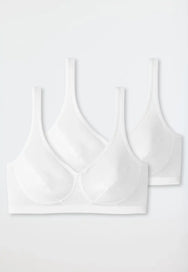 Schiesser Schiesser 2-pack Bustier top met cups - Bralette