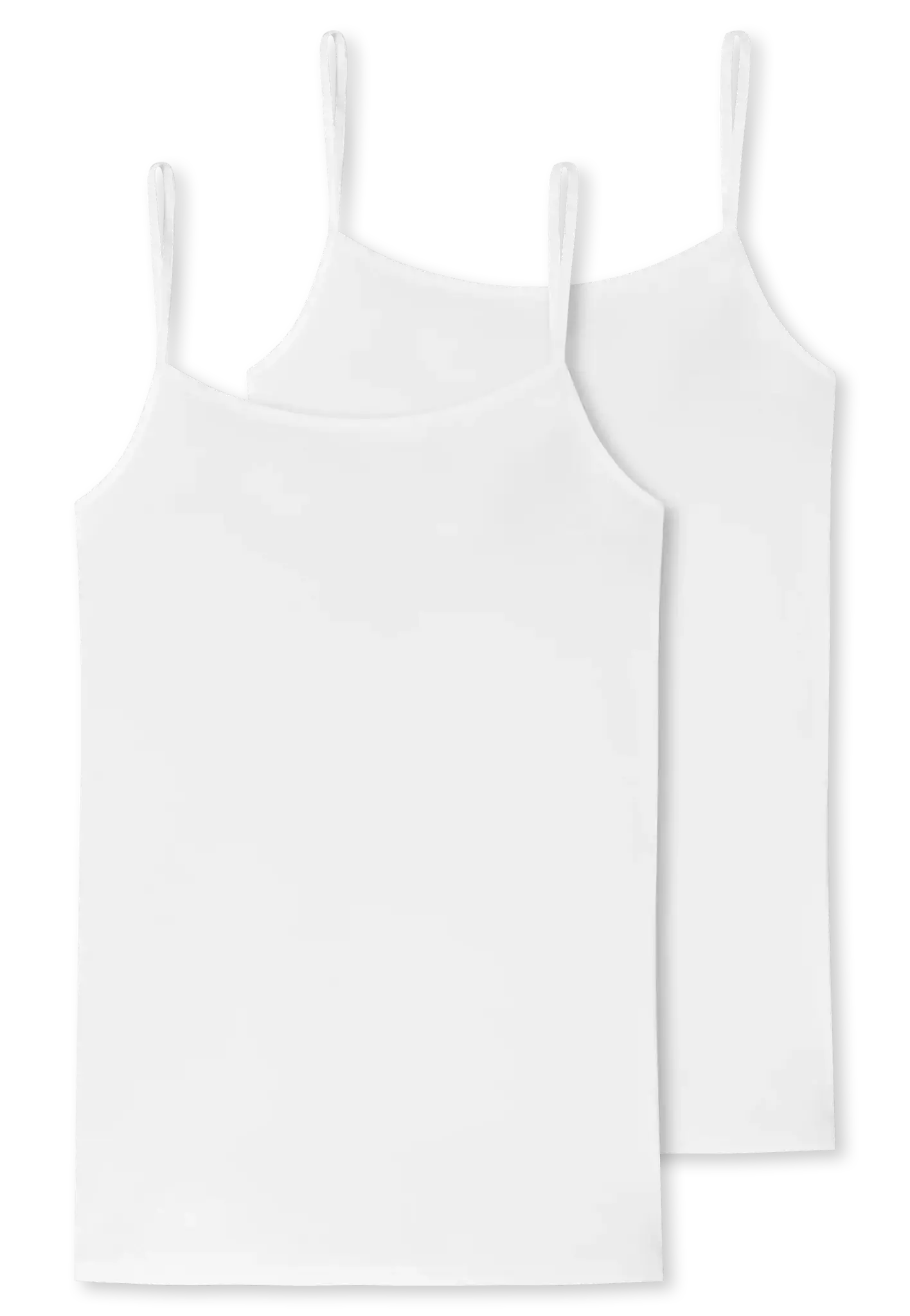 Schiesser Schiesser 2-Pack dames spaghetti hemdjes - Organic 95/5 - Basics