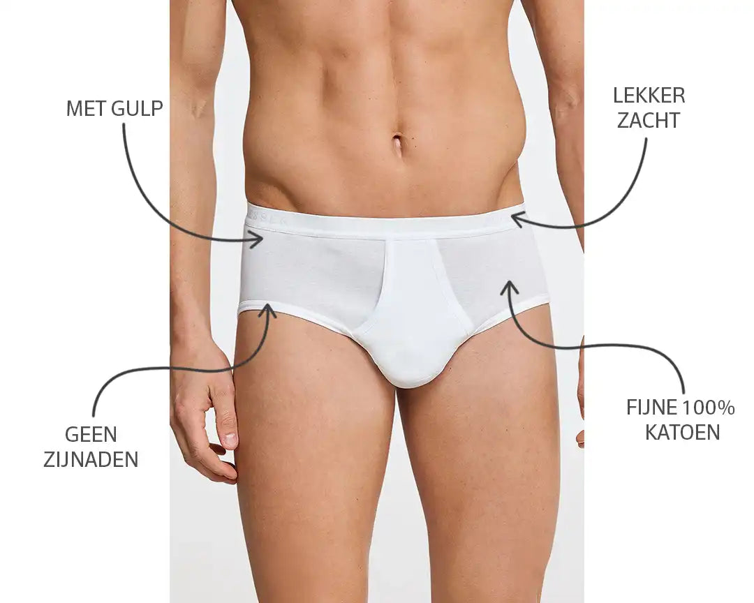 Schiesser Schiesser 2-pack heren Classic slip met gulp