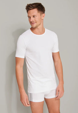 Schiesser Schiesser 2-Pack heren T-Shirts - 95/5 - Biologisch katoen