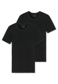 Schiesser Schiesser 2-Pack heren T-Shirts - 95/5 - Biologisch katoen
