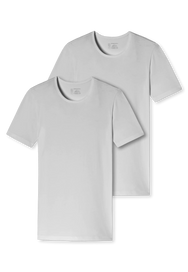 Schiesser Schiesser 2-Pack heren T-Shirts - 95/5 - Biologisch katoen