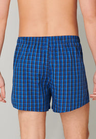 Schiesser Schiesser 2-Pack heren wijde boxershort katoen woven - Royal