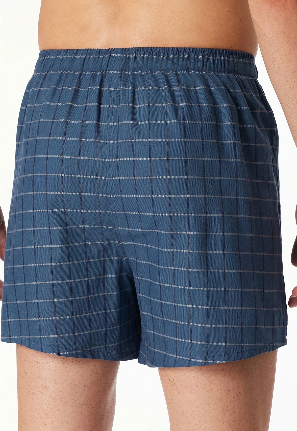 Schiesser Schiesser 2-Pack heren wijde boxershort katoen woven - Royal