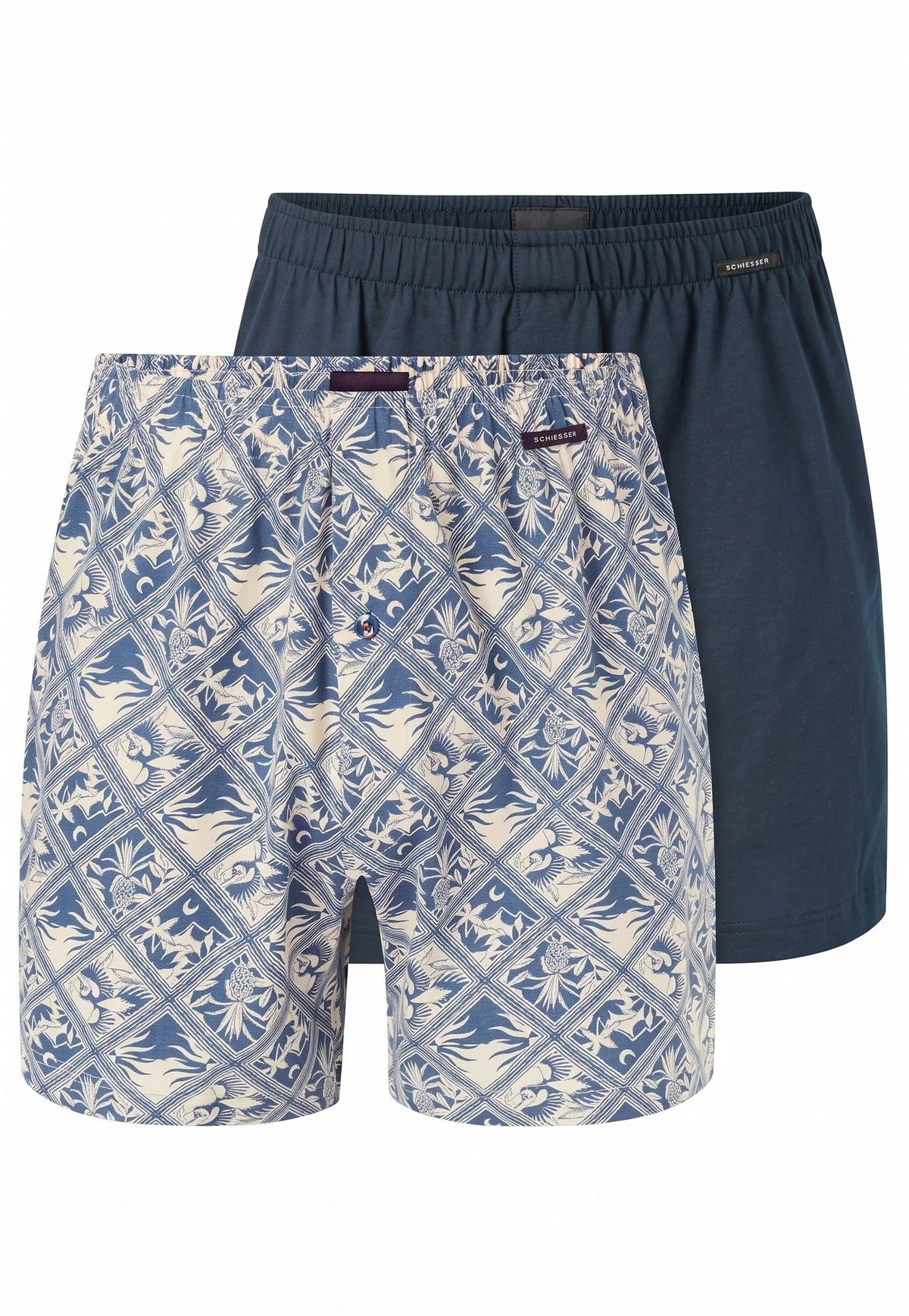 Schiesser Schiesser 2-Pack heren wijde boxershort - Selected