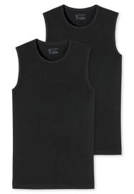 Schiesser Schiesser 2-Pack mouwloos shirt - 95/5 - Biologisch katoen