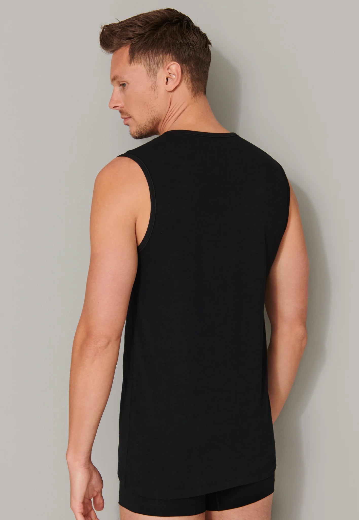 Schiesser Schiesser 2-Pack mouwloos shirt - 95/5 - Biologisch katoen