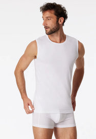 Schiesser Schiesser 2-Pack mouwloos shirt - 95/5 - Biologisch katoen