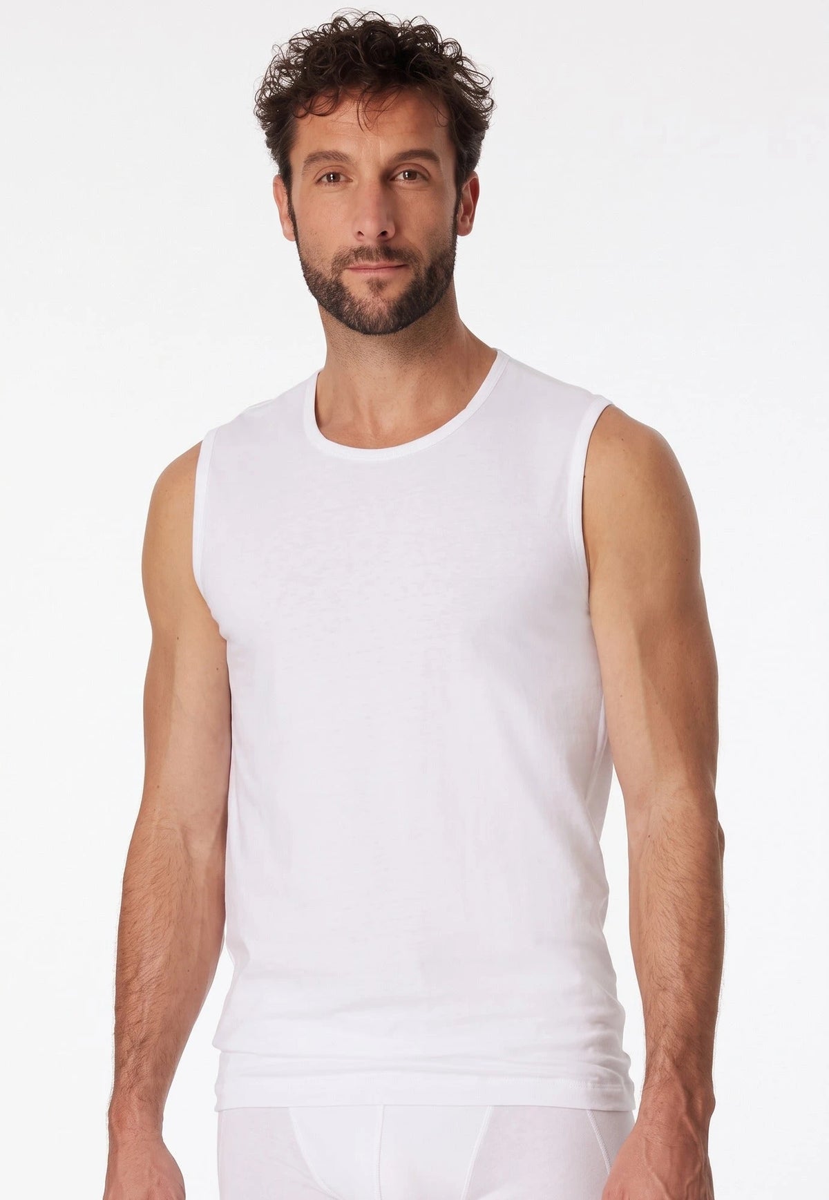 Schiesser Schiesser 2-Pack mouwloos shirt - 95/5 - Biologisch katoen