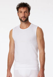 Schiesser Schiesser 2-Pack mouwloos shirt - 95/5 - Biologisch katoen