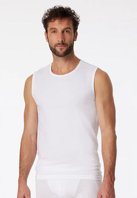 Schiesser Schiesser 2-Pack mouwloos shirt - 95/5 - Biologisch katoen