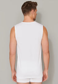 Schiesser Schiesser 2-Pack mouwloos shirts V-hals - 95/5 - Biologisch katoen
