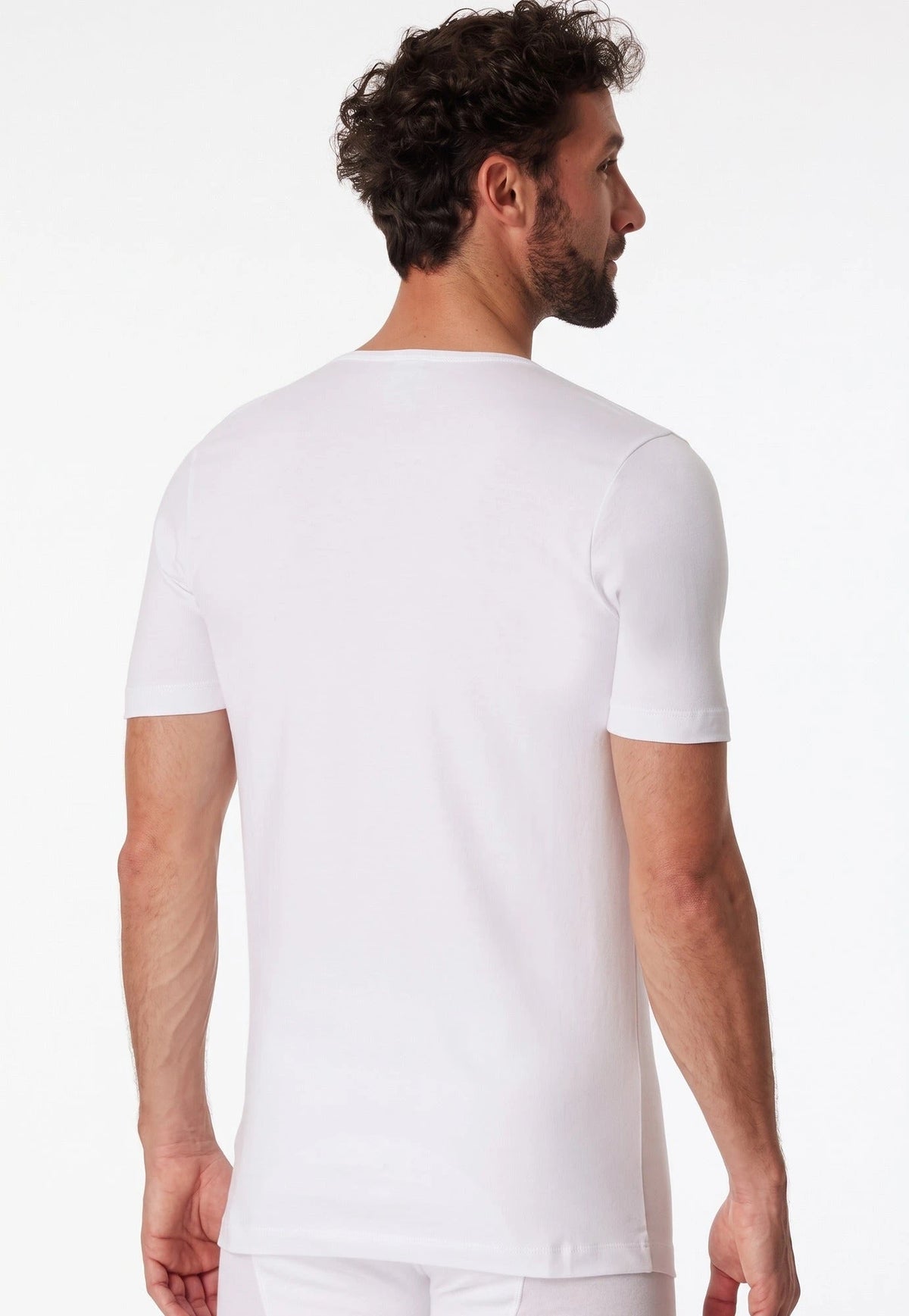 Schiesser Schiesser 2-Pack T-Shirts heren V-hals - 95/5 - Biologisch katoen