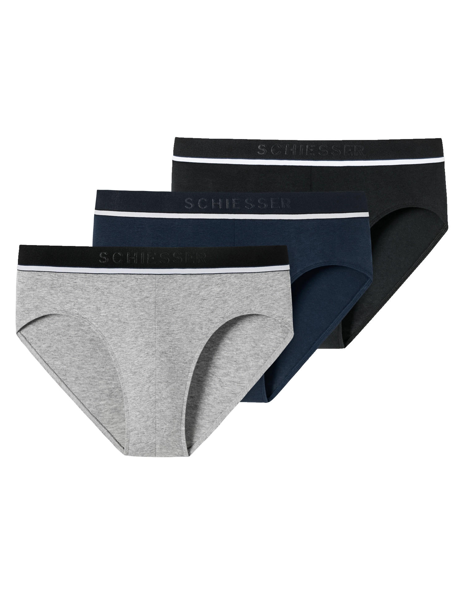 Schiesser Schiesser 3-pack heren Heup slip 95/5 - Biologisch katoen