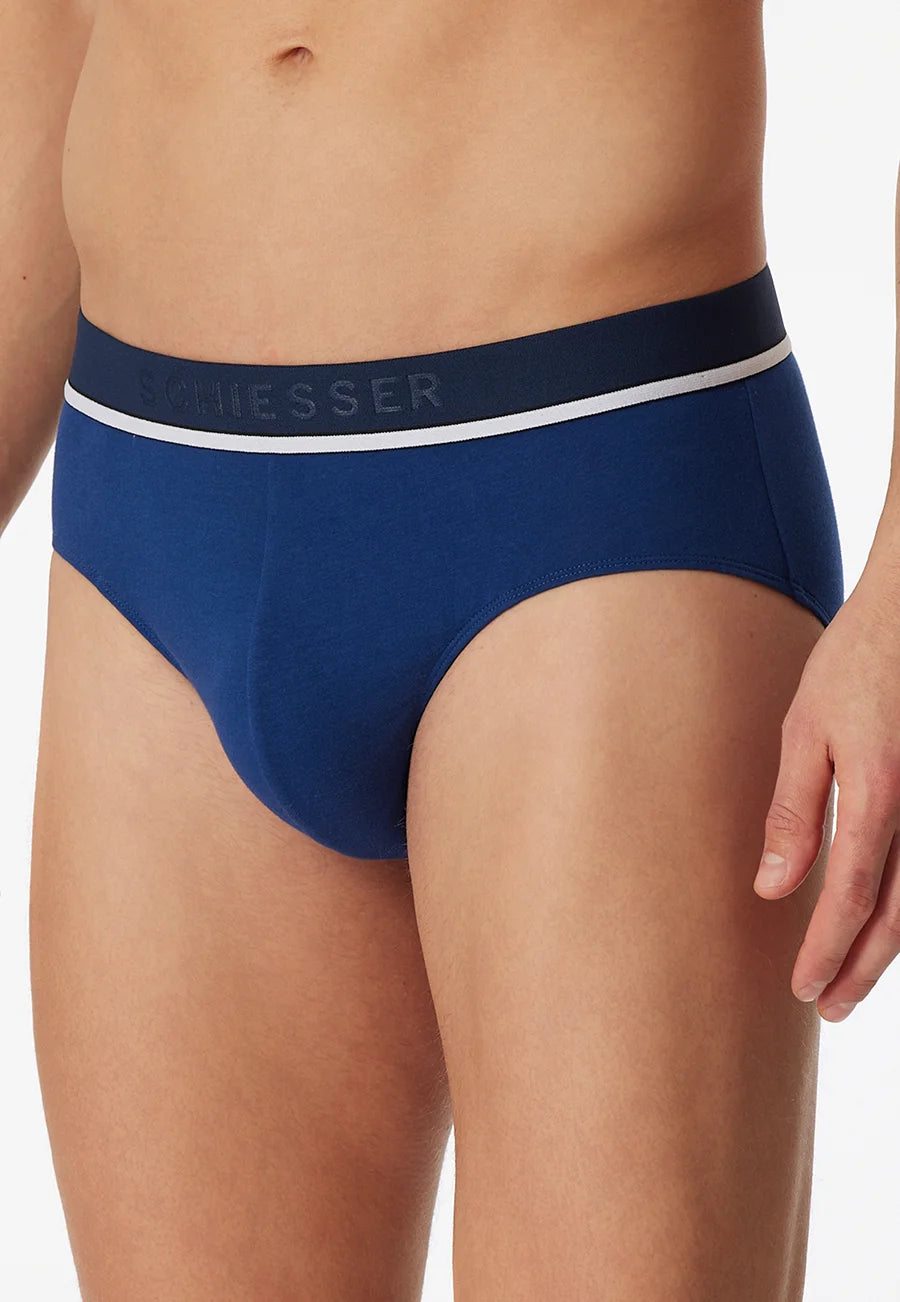 Schiesser Schiesser 3-pack heren Heup slip 95/5 - Biologisch katoen
