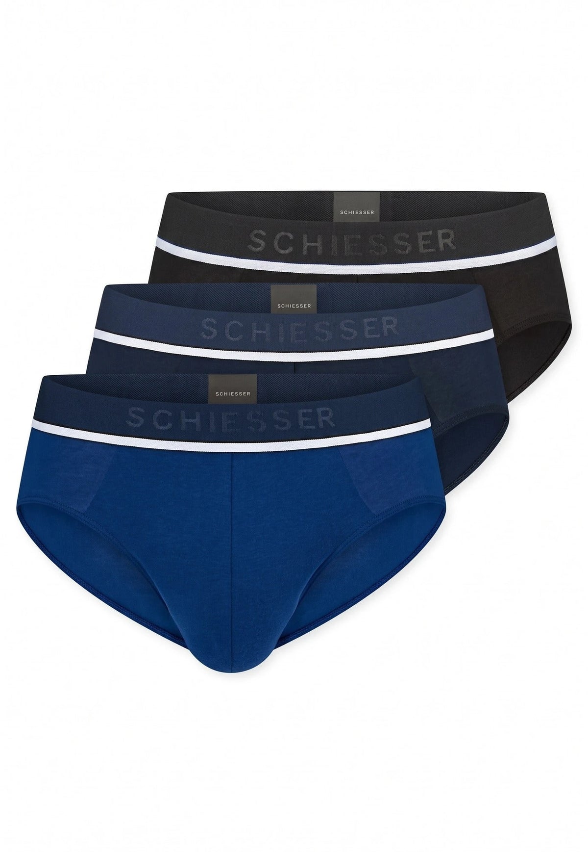 Schiesser Schiesser 3-pack heren Heup slip 95/5 - Biologisch katoen