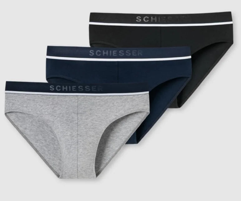 Schiesser Schiesser 3-pack heren Rio slip 95/5 - Combi