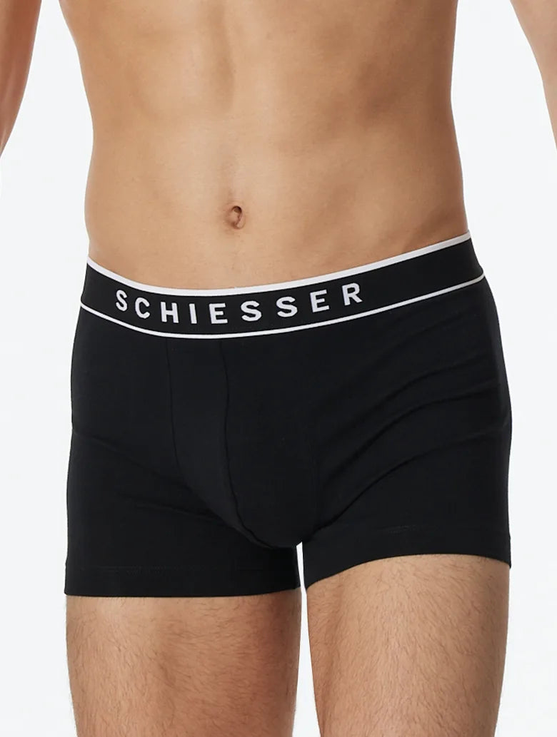 Schiesser Schiesser 5-pack heren boxershort 95/5 - Zwart