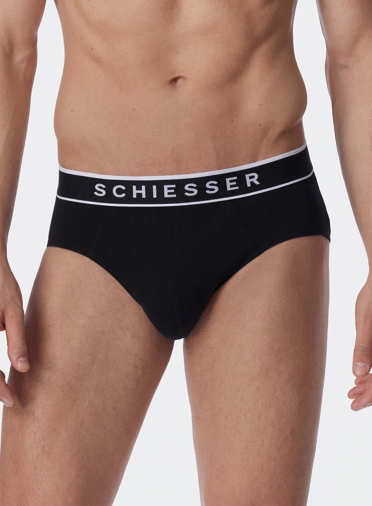 Schiesser Schiesser 5-pack heren Rio slip 95/5- Zwart