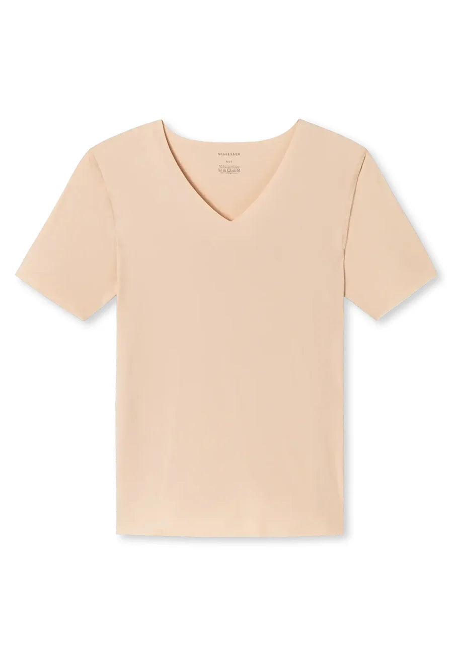 Schiesser Schiesser business heren ondershirt - Naadloos laser cut