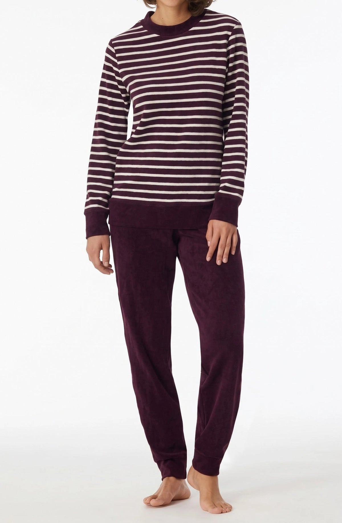 Schiesser Schiesser dames pyjama badstof - Purple - Casual essentials