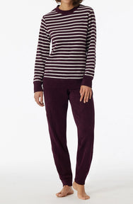 Schiesser Schiesser dames pyjama badstof - Purple - Casual essentials