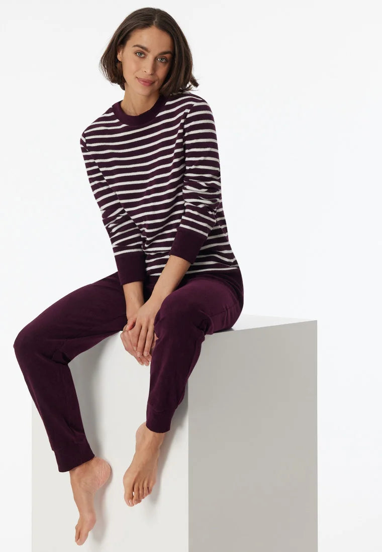Schiesser Schiesser dames pyjama badstof - Purple - Casual essentials