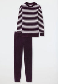 Schiesser Schiesser dames pyjama badstof - Purple - Casual essentials