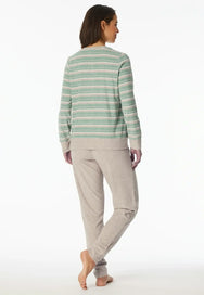 Schiesser Schiesser dames pyjama badstof - Streep