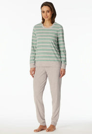 Schiesser Schiesser dames pyjama badstof - Streep
