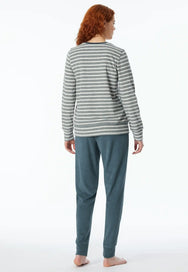 Schiesser Schiesser dames pyjama badstof - Streep