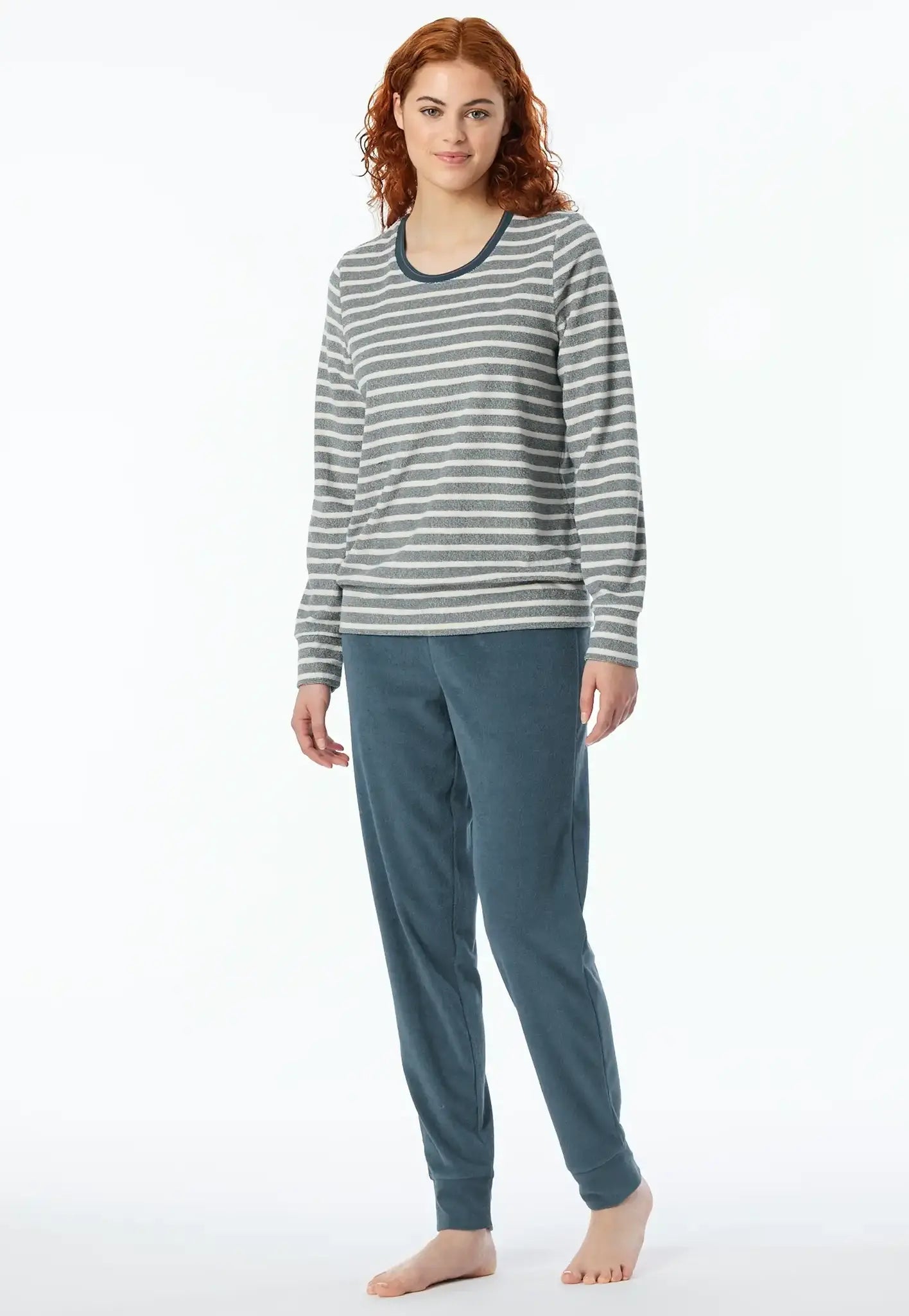 Schiesser Schiesser dames pyjama badstof - Streep