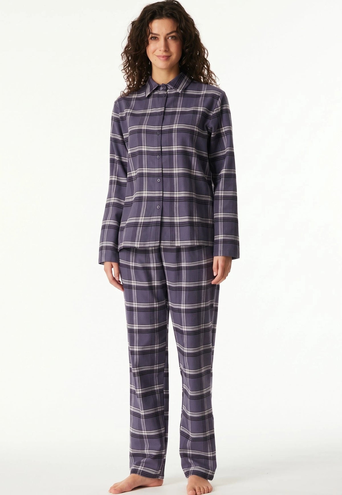 Schiesser Schiesser dames pyjama flanel - Select Premium