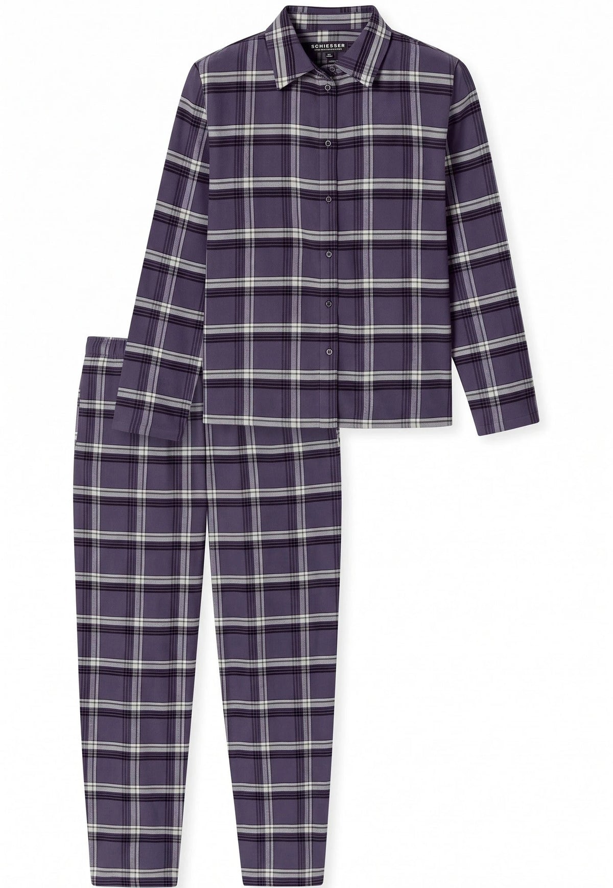Schiesser Schiesser dames pyjama flanel - Select Premium