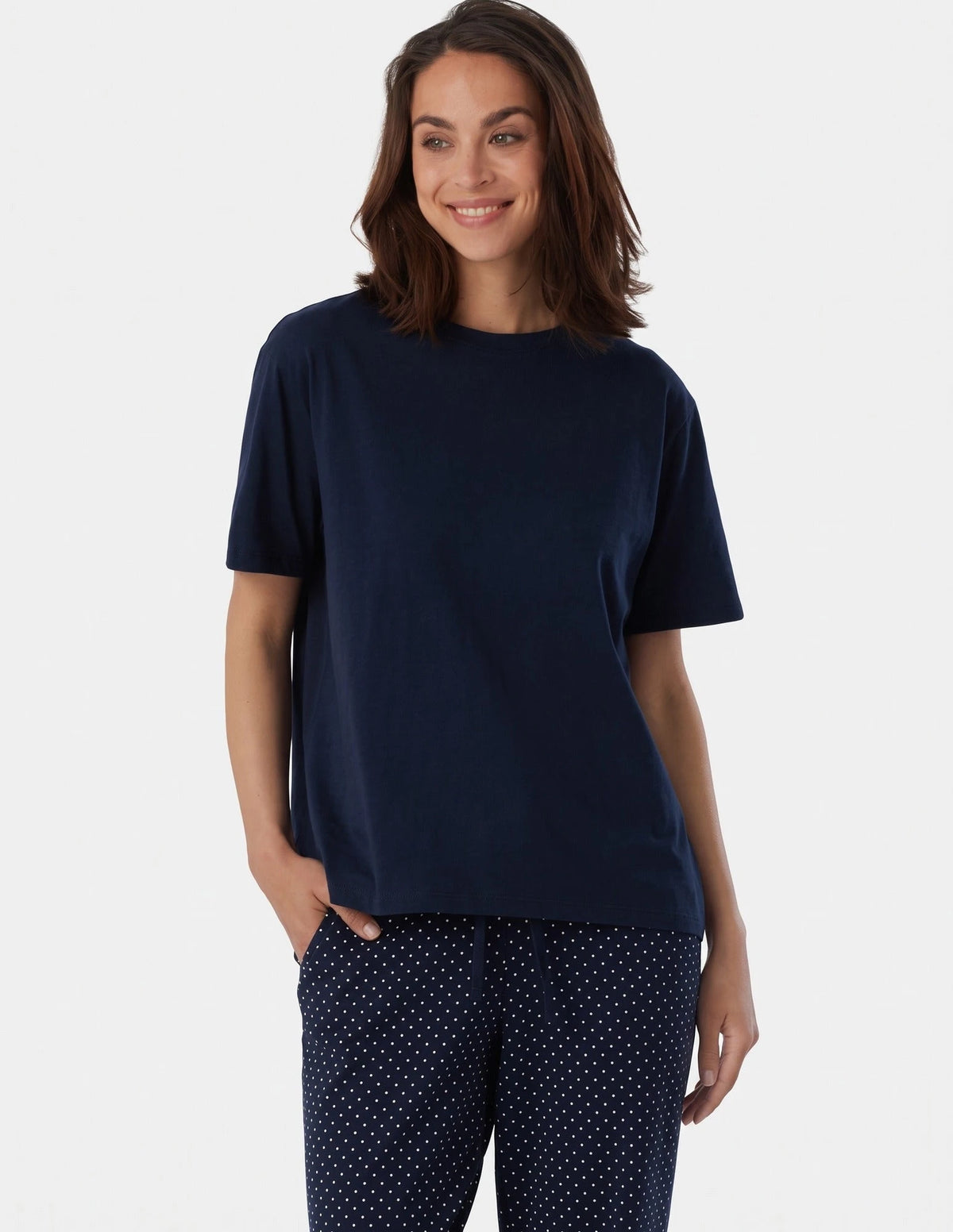 Schiesser Schiesser dames pyjamashirt korte mouw - Mix & Relax