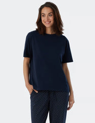 Schiesser Schiesser dames pyjamashirt korte mouw - Mix & Relax